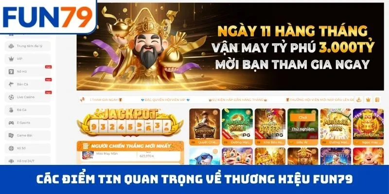Các điểm tin quan trọng về thương hiệu FUN79