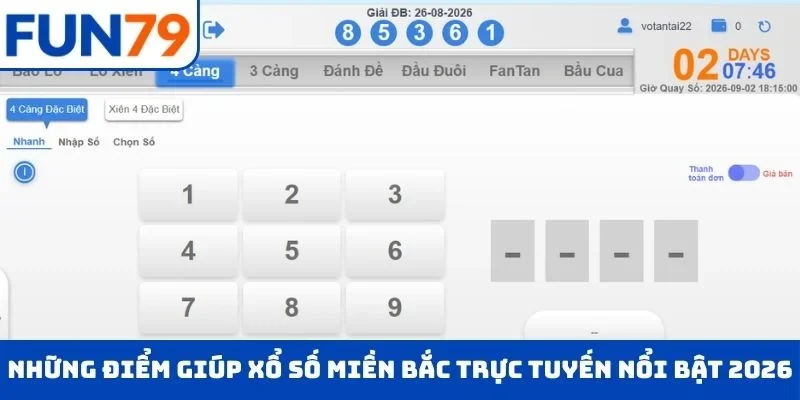 Xổ Số Miền Bắc Online Cùng FUN79 – Chơi Hay Nhận Thưởng Ngay Những điểm giúp xổ số miền Bắc trực tuyến nổi bật 2026