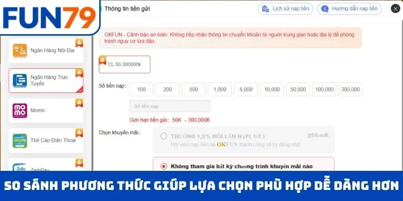 So sánh phương thức giúp lựa chọn phù hợp dễ dàng hơn